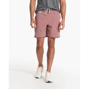 VUORI Men's Bank Short Marsala Slub Strip